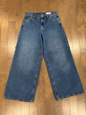 Wide Leg Blue Jeans - GAP